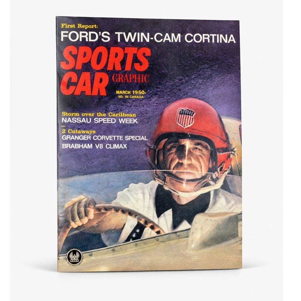 Vintage Sports Car Graphic Magazine March 1963 Ford Cortina Brabham V1 Climax